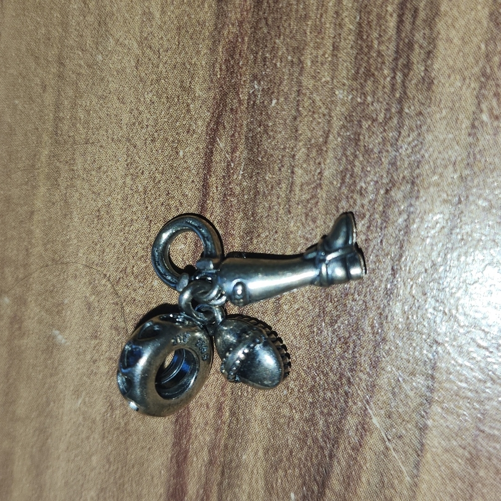 Authentic Pandora Silver equestrian riding horse charm